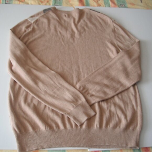 Buttoned Down Men’s Sweater Large Cream V-neck Lightweight Cotton 100% New - Picture 2 of 8